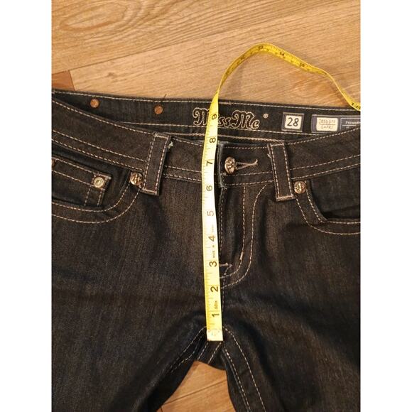 Miss Me JE5637P Capri Jeans Size 28 X 29 When Cuffed 26.5" New No Tag Bling - Picture 13 of 13